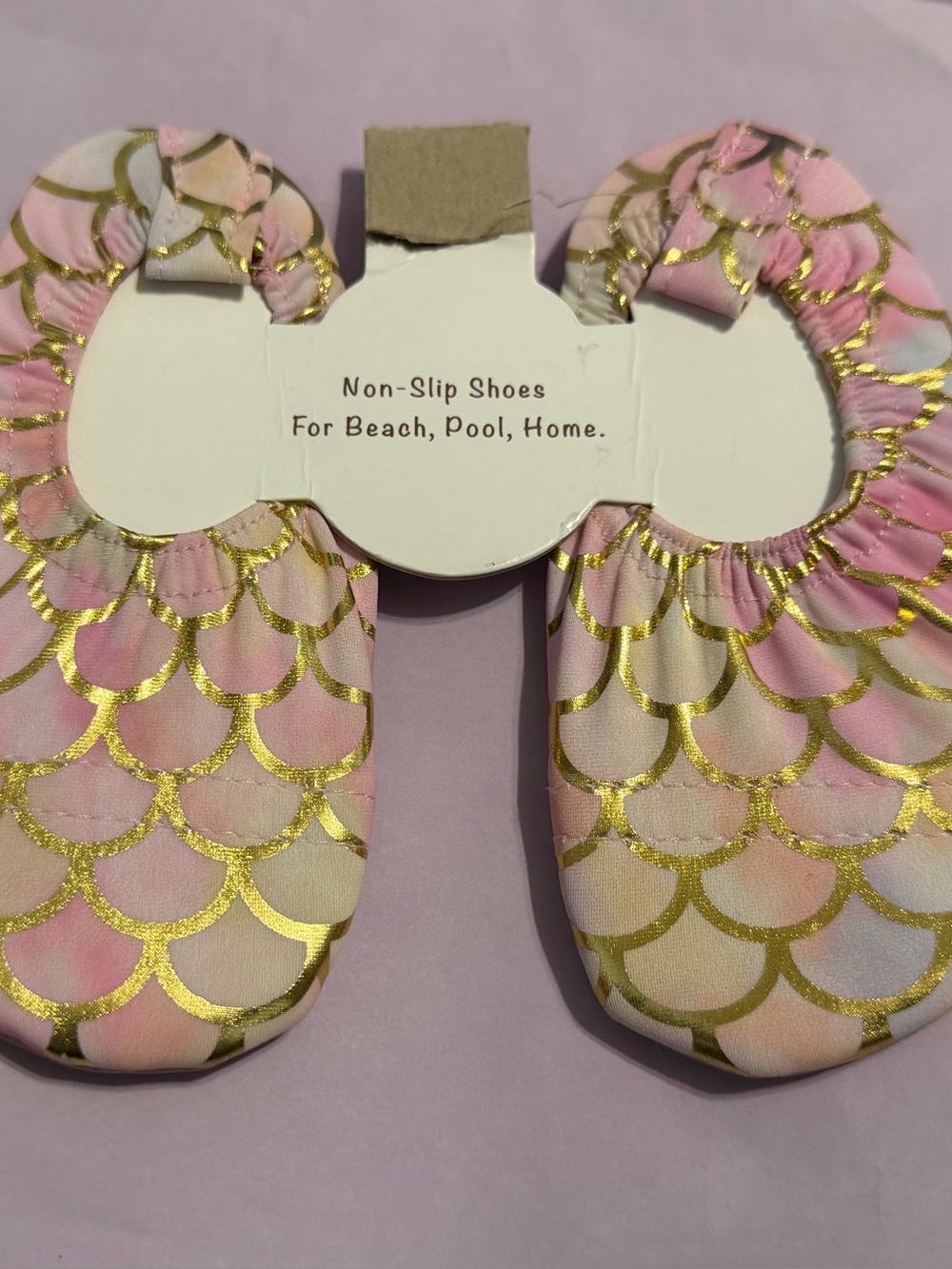 Sparkly swim shoes for little girl measurements in Picture
